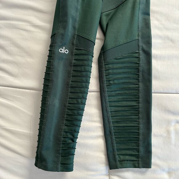 ALO YOGA Motto Leggings- Dark Hunter Green Size S - Picture 3 of 10